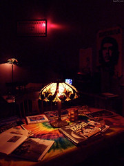 Tie dye table with 1960s Magazines • <a style="font-size:0.8em;" href="http://www.flickr.com/photos/34843984@N07/15544234685/" target="_blank">View on Flickr</a>