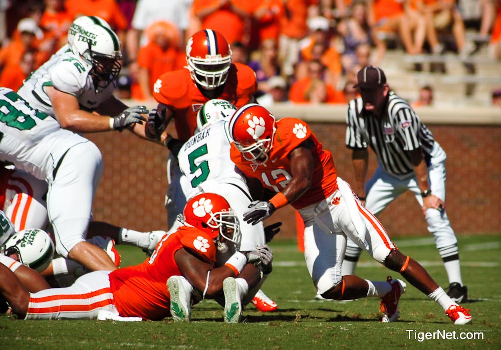 Clemson Football Photo of Marcus Gilchrist and northtexas