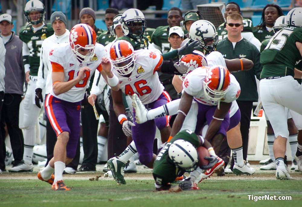 Clemson Football Photo of Bowl Game and Byron Maxwell and southflorida