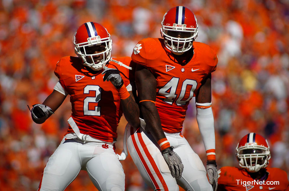 Clemson Football Photo of Andre Branch and DeAndre McDaniel and Maryland