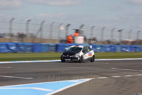 Graham Field in Clio Cup qualifying during the BTCC Weekend at Donington Park 2017: Saturday, 15th April
