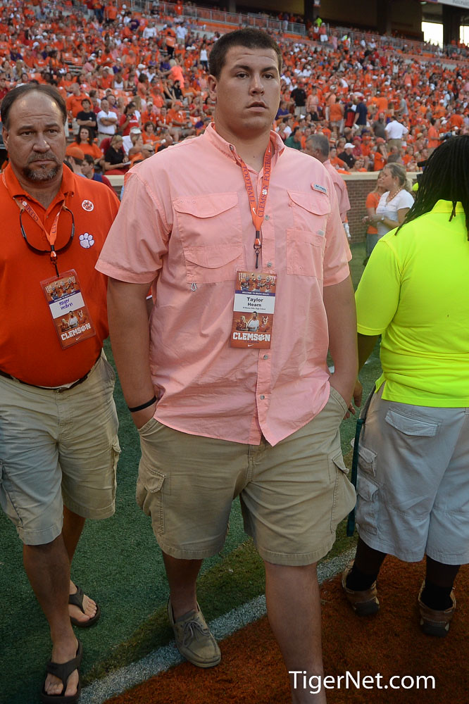 Clemson Football Photo of Georgia and Recruiting and Taylor Hearn