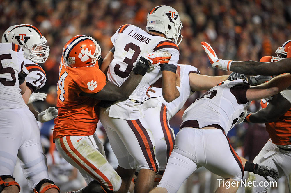Clemson Football Photo of accchampionship and Rennie Moore and Virginia Tech