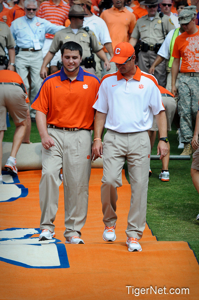 Clemson Football Photo of troy and Jake Nicolopulos
