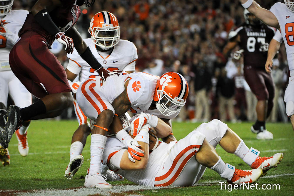 Clemson Football Photo of Chad Diehl and South Carolina