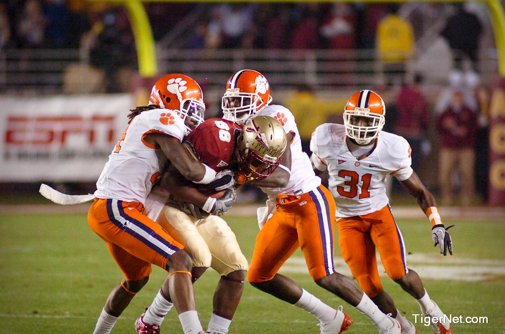 Clemson Football Photo of Byron Maxwell and Florida State and Quandon Christian
