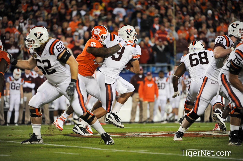 Clemson Football Photo of accchampionship and Andre Branch and Virginia Tech