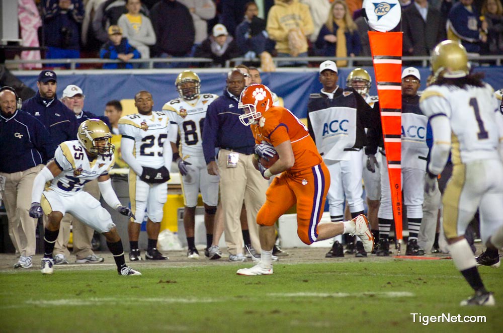 Clemson Football Photo of accchampionship and Georgia Tech and Michael Palmer