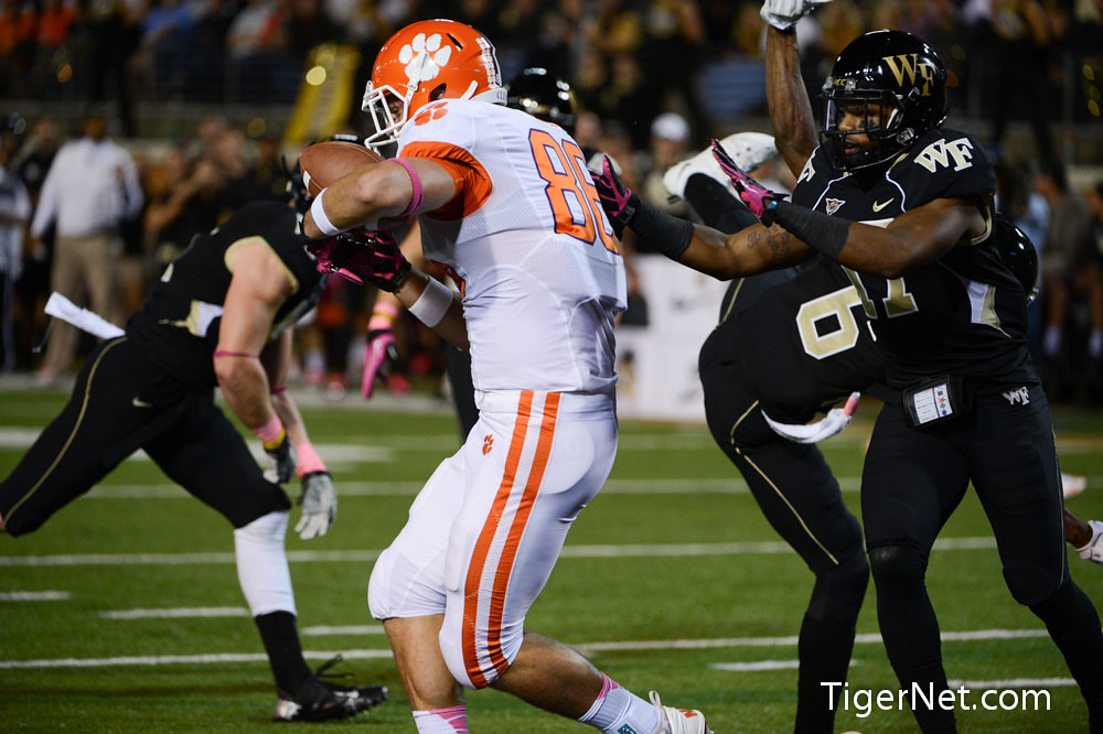 Clemson Football Photo of Sam Cooper and Wake Forest