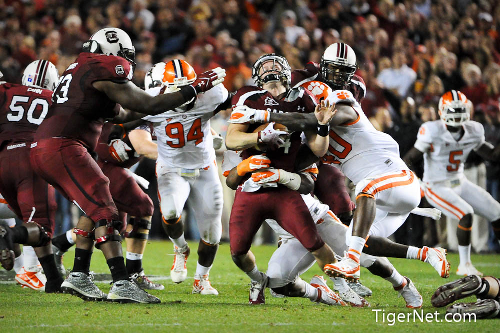 Clemson Football Photo of Andre Branch and South Carolina