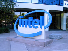Intel logo sculpture (sign) • <a style="font-size:0.8em;" href="http://www.flickr.com/photos/34843984@N07/14925452224/" target="_blank">View on Flickr</a>