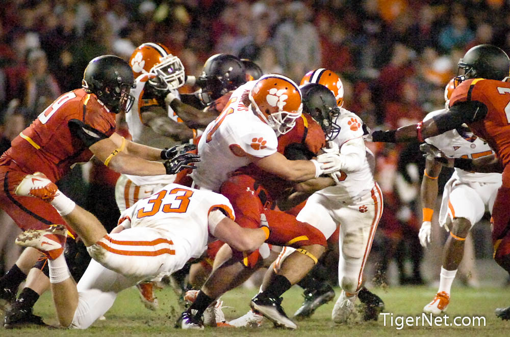 Clemson Football Photo of Daniel Andrews and Maryland