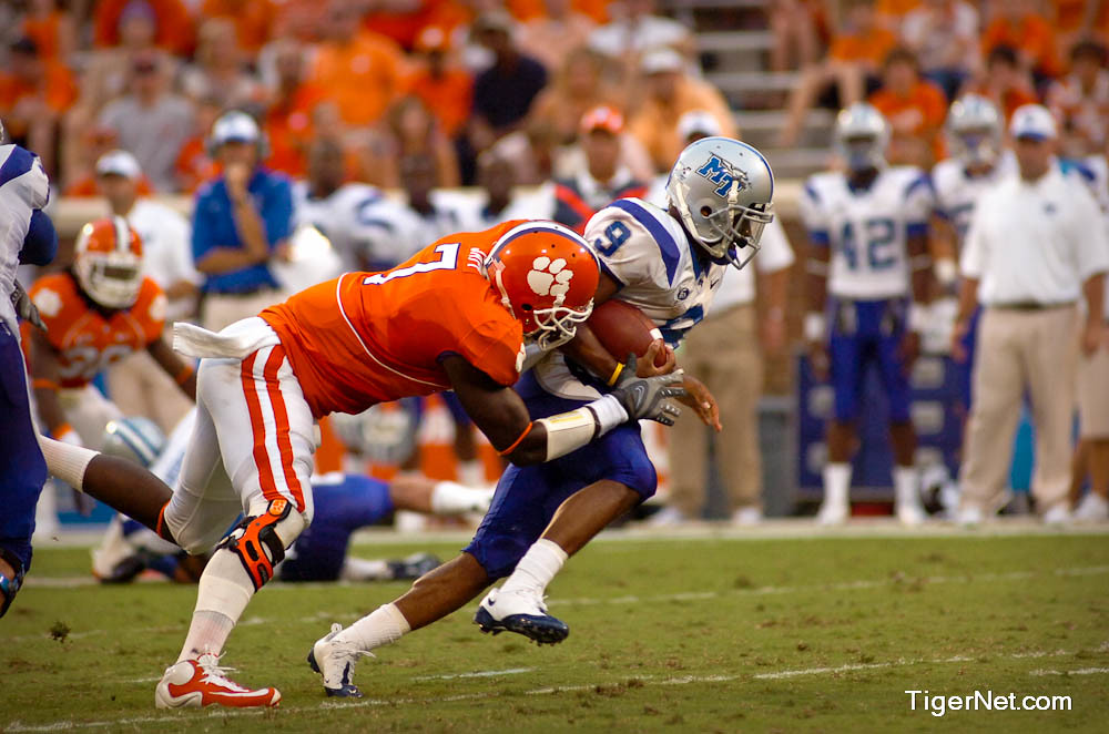 Clemson Football Photo of middletennesseestate and Ricky Sapp