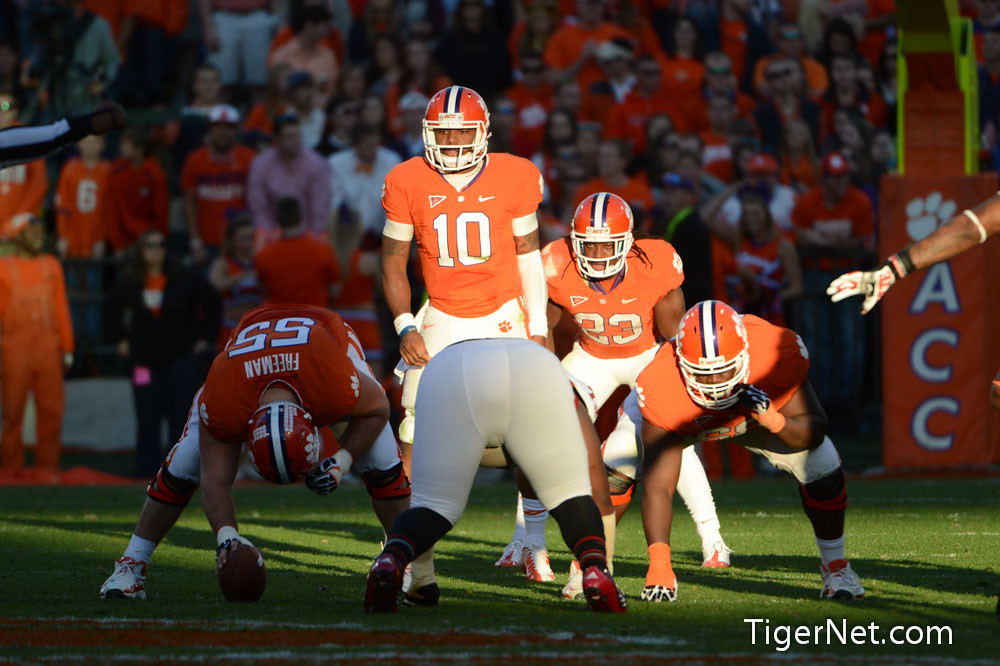 Clemson Football Photo of Andre Ellington and NC State and Tajh Boyd