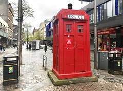 Red Police Telephone Box Glasgow Scotland 16/4/17