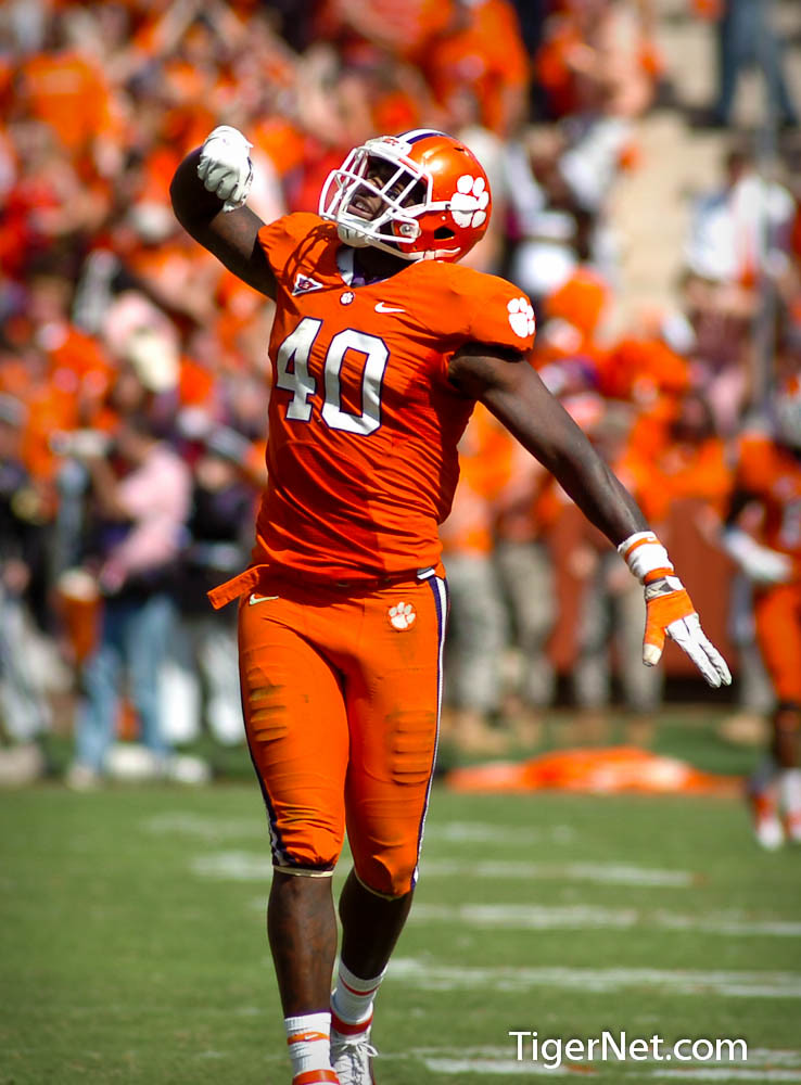 Clemson Football Photo of Andre Branch and Auburn
