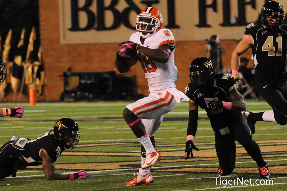 Clemson Football Photo of Jaron Brown and Wake Forest