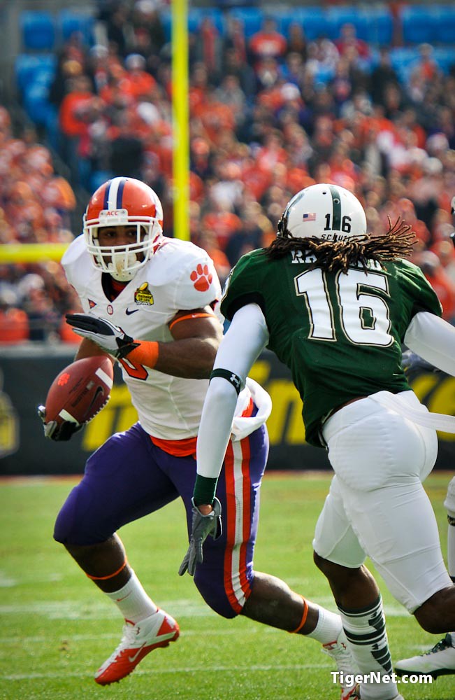 Clemson Football Photo of Bowl Game and Jamie Harper and southflorida