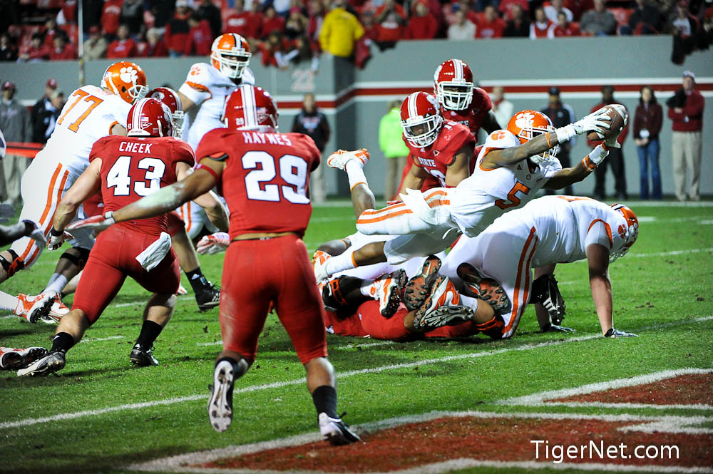 Clemson Football Photo of Mike Bellamy and NC State