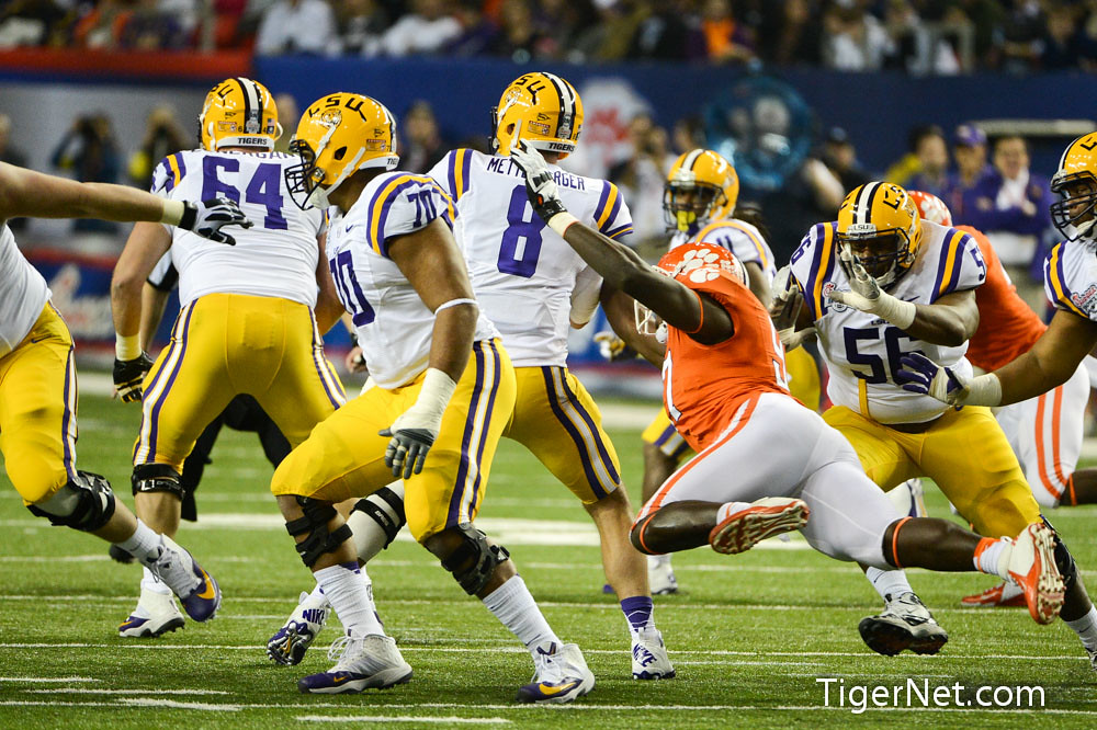 Clemson Football Photo of Bowl Game and lsu and Malliciah Goodman
