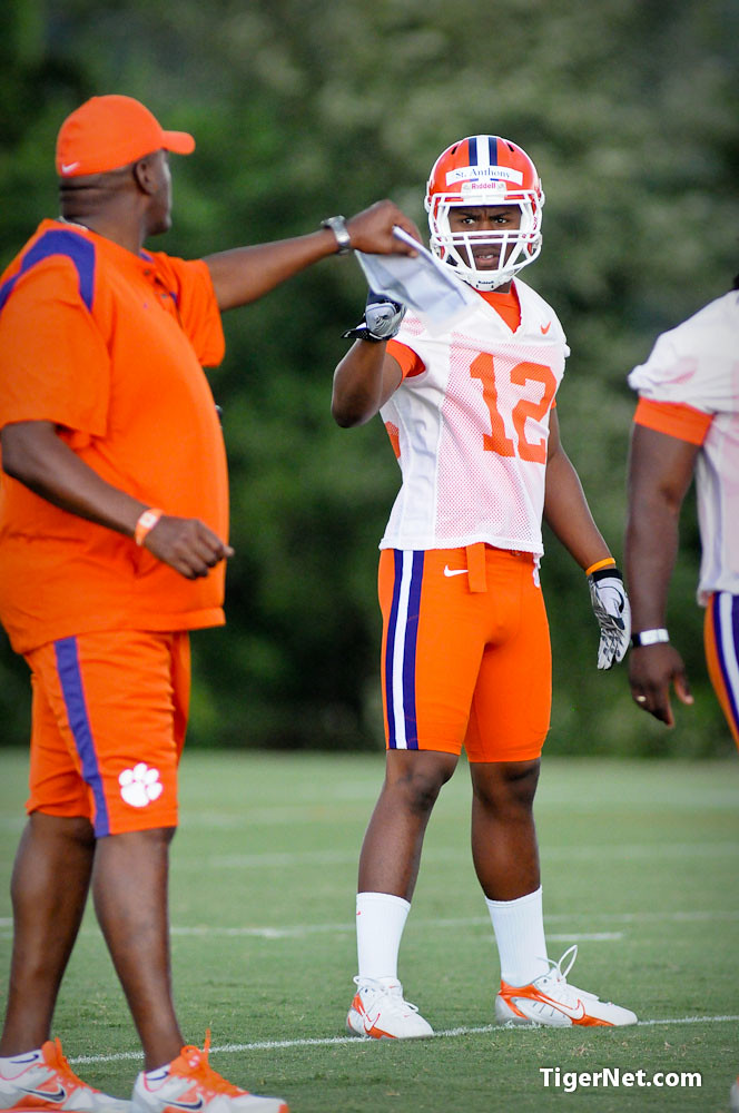 Clemson Football Photo of fallcamp and practice and Stephone Anthony