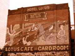 Hotel Lotus mural behind the cafe • <a style="font-size:0.8em;" href="http://www.flickr.com/photos/34843984@N07/15545473655/" target="_blank">View on Flickr</a>