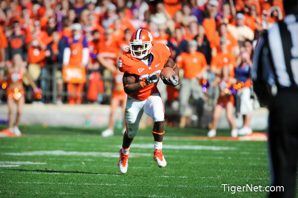 Clemson Football Photo of Andre Ellington and Chad Morris and Wake Forest