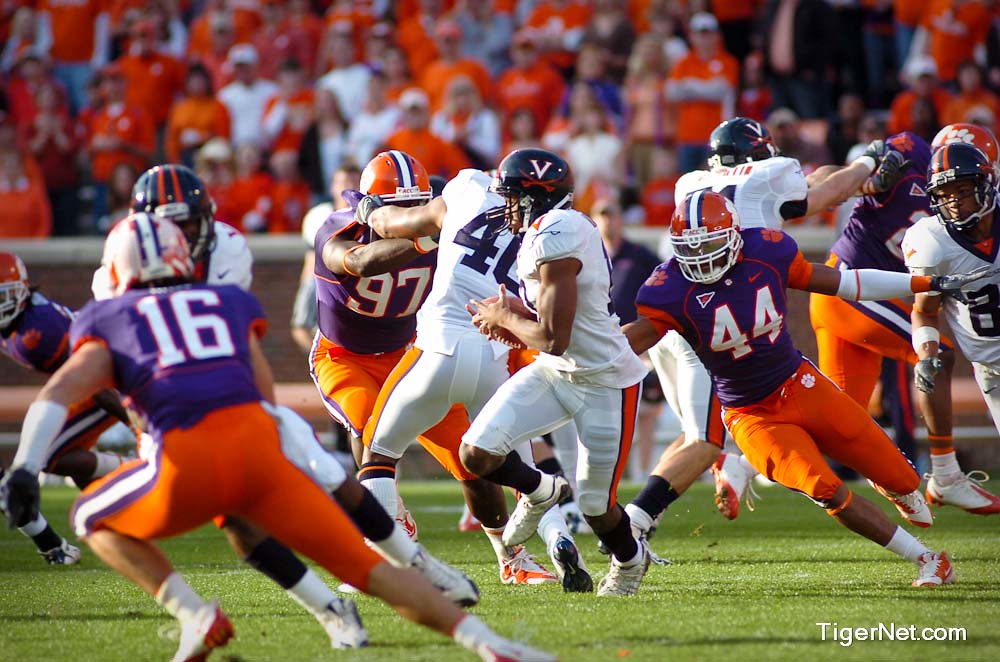 Clemson Football Photo of Scotty Cooper and Virginia