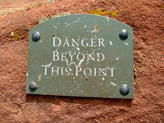 Danger Beyond This Point sign • <a style="font-size:0.8em;" href="http://www.flickr.com/photos/34843984@N07/15358326018/" target="_blank">View on Flickr</a>