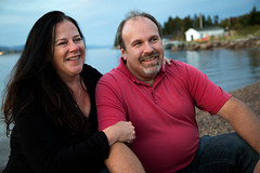 Married couple Megan MacInnes and David Lysecki, of Englishtown, met at a Celtic Colours concert in 2004. (photo: Steve Wadden)