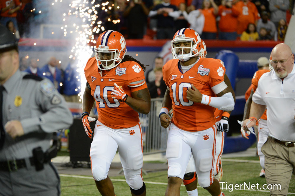 Clemson Football Photo of Bowl Game and Darrell Smith and lsu and Tajh Boyd