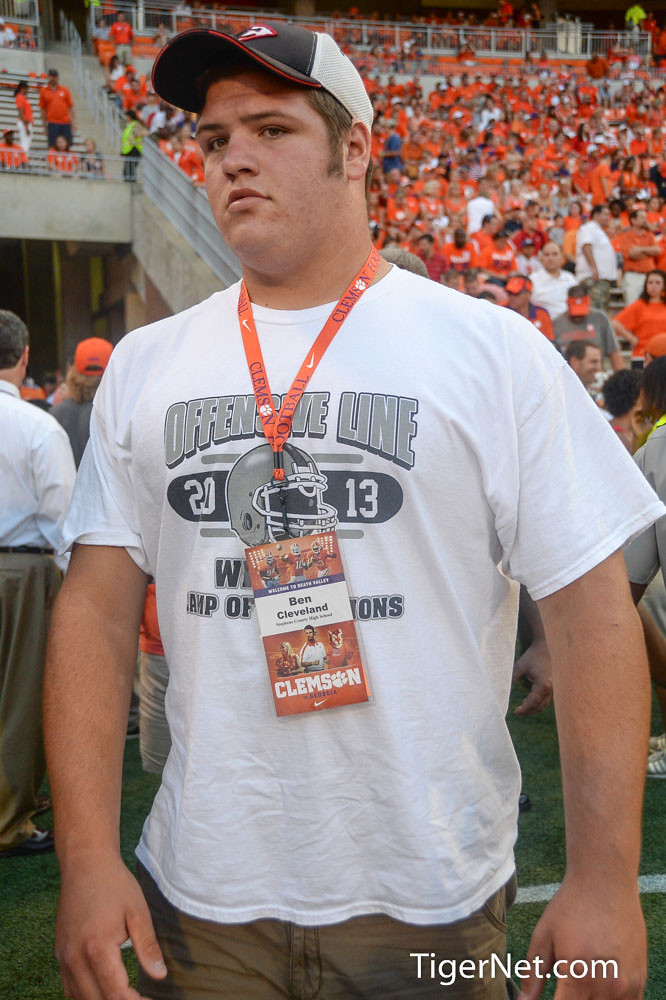 Clemson Football Photo of Ben Cleveland and Georgia and Recruiting