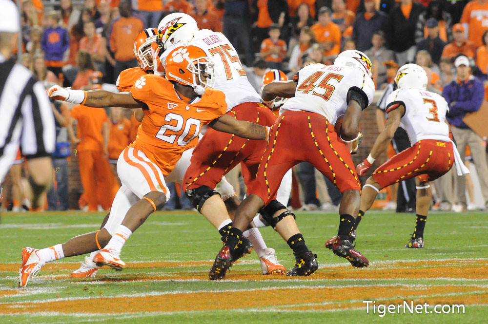 Clemson Football Photo of Lateek Townsend and Maryland