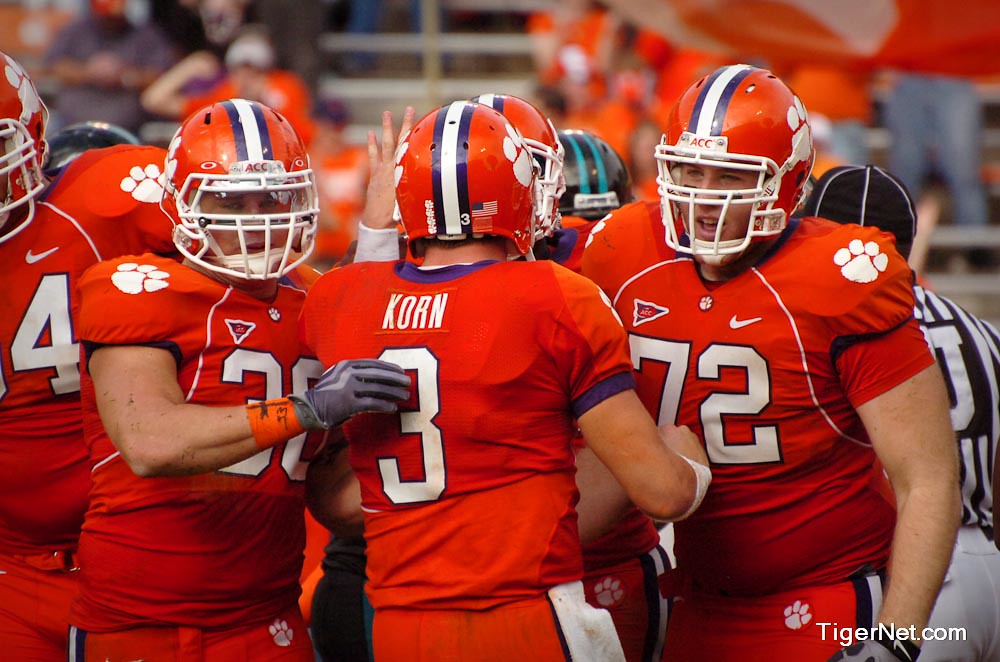 Clemson Football Photo of Chad Diehl and coastalcarolina and Landon Walker and Willy Korn