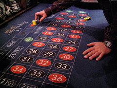 Stack of Chips on Red (Roulette Lesson) • <a style="font-size:0.8em;" href="http://www.flickr.com/photos/34843984@N07/15360536078/" target="_blank">View on Flickr</a>