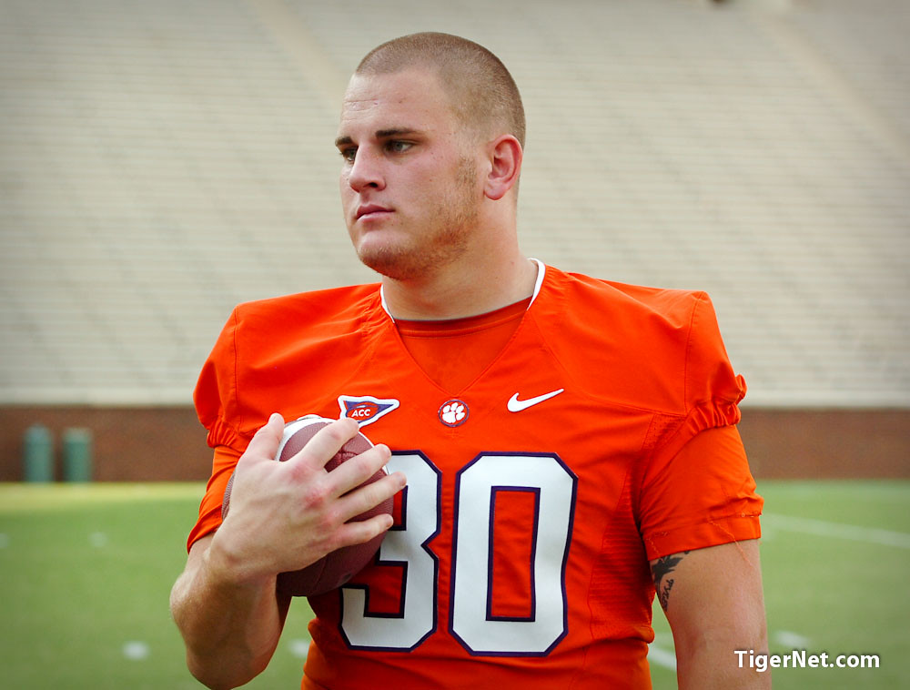 Clemson Football Photo of Chad Diehl and photoshoot and teamphotos