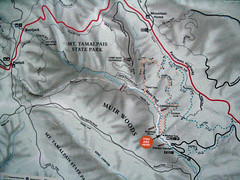 Map of Mt Tamalpais State Park • <a style="font-size:0.8em;" href="http://www.flickr.com/photos/34843984@N07/15359837939/" target="_blank">View on Flickr</a>