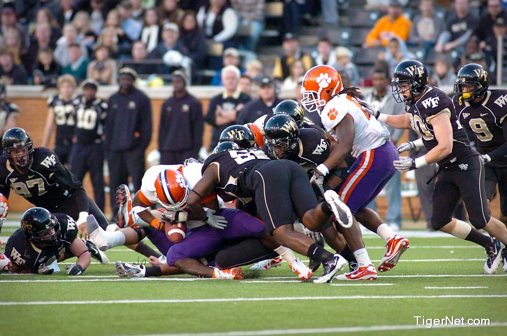 Clemson Football Photo of Daniel Barnes and Wake Forest
