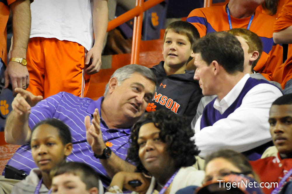 Clemson Football Photo of Brad Scott and Brent Venables and elitejuniorday and Recruiting