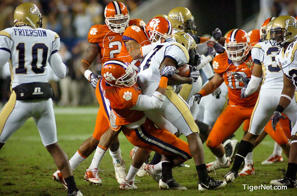 Clemson Football Photo of accchampionship and Georgia Tech and Scotty Cooper