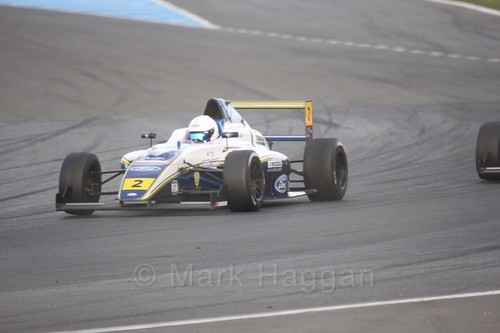 Harry Webb in British F4 Race Two during the BTCC Weekend at Donington Park 2017