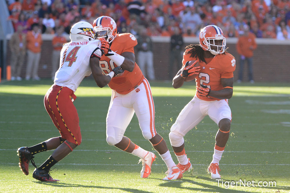 Clemson Football Photo of Brandon Ford and Maryland and Sammy Watkins