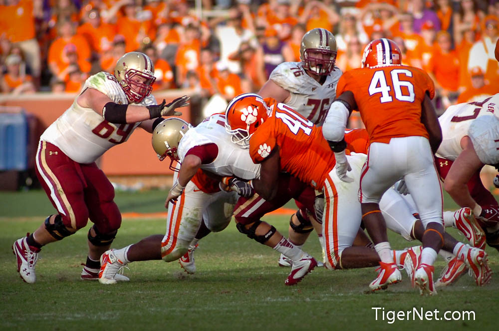 Clemson Football Photo of Andre Branch and Boston College