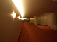 Overture Center futuristic hallway • <a style="font-size:0.8em;" href="http://www.flickr.com/photos/34843984@N07/14919231824/" target="_blank">View on Flickr</a>