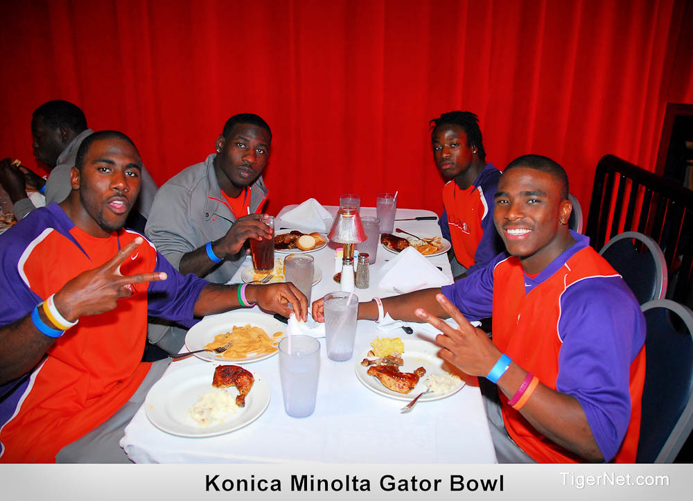 Clemson Football Photo of Bowl Game and CJ Spiller and gatorbowl and Jacoby Ford and James Davis and nebraska