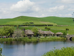 The Green Dragon Pub from across the lake