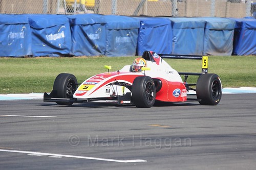 Oliver York in British F4 Race One during the BTCC Weekend at Donington Park 2017