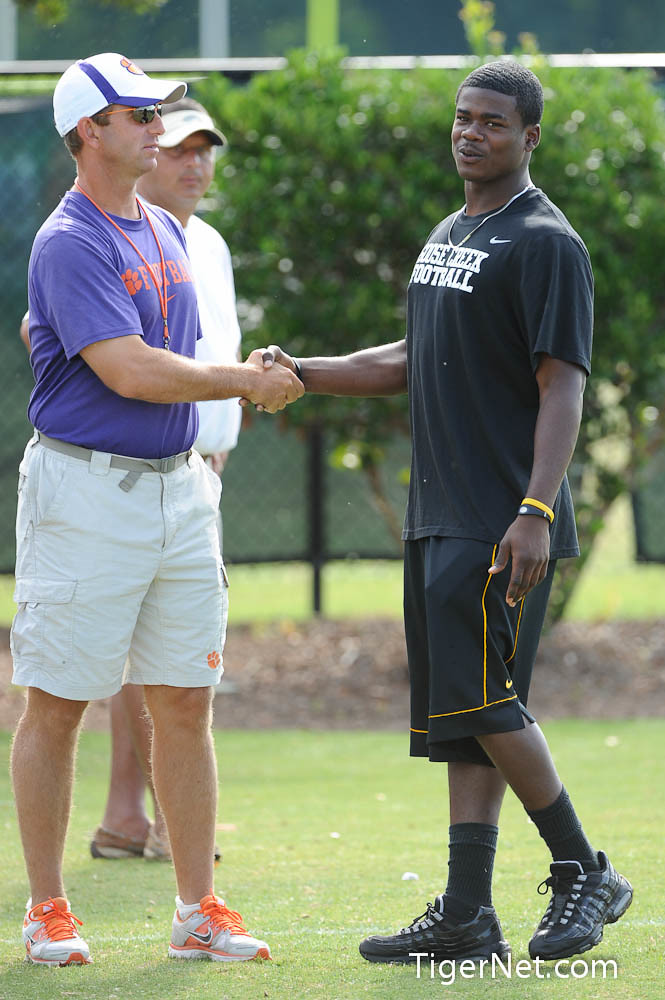 Clemson Football Photo of Dabo Swinney and Recruiting and Tramel Terry