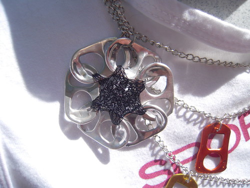 Aluminium Flower Necklace (by Orquidea)